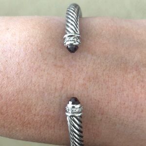 David Yurman cable classics garnet diamond